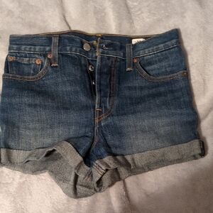 Levi's Women's Blue Denim Shorts